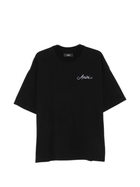 AMIRI Amiri Logo-embroidered Bandana-print T-shirt