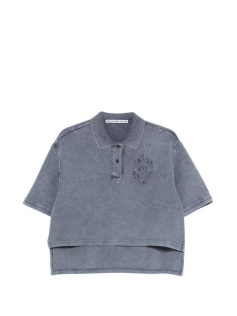 Alexander Wang high-low polo top