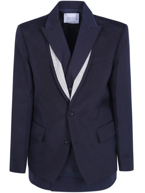 sacai Jacket Double Faced Silk Cotton "X Doeskin"