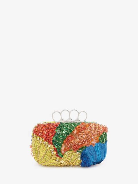 Alexander McQueen Women's Four Ring Clutch in Multicolor