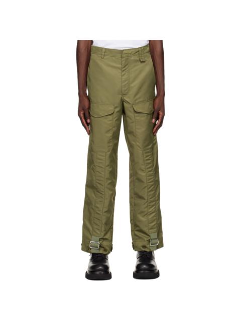 Simone Rocha Khaki Cinch Strap Trousers