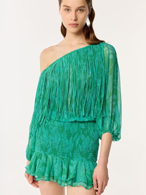 Mini Dress Clementine - Mint Macro Stelis
