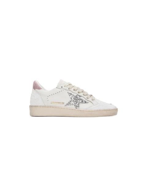 SSENSE Exclusive White & Beige Limited Edition Ballstar Sneakers