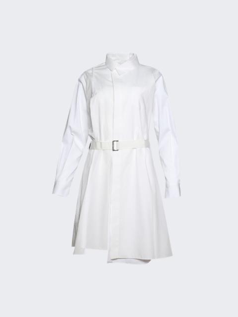 sacai Poplin Dress Off White