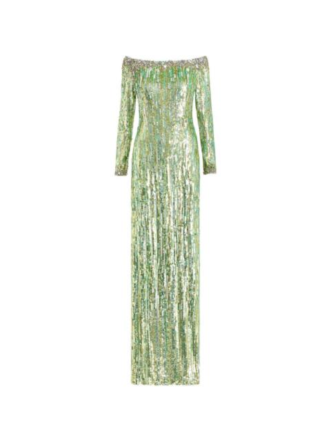 JENNY PACKHAM Marnie sequin-embellished gown