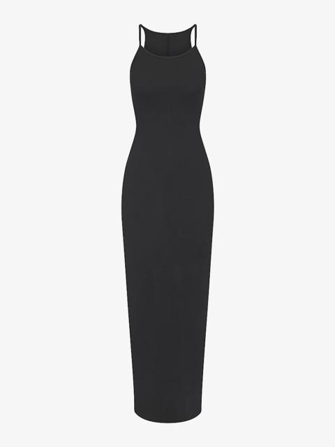 SKIMS Cotton Rib scoop-neck stretch-cotton maxi dress