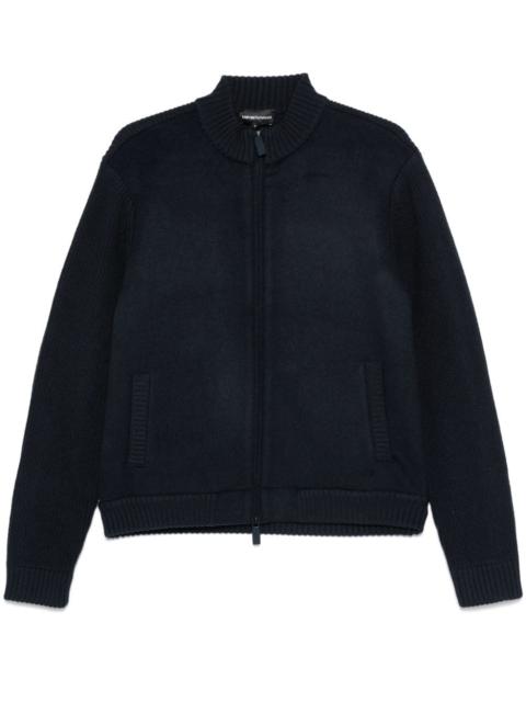 EMPORIO ARMANI panelled cardigan