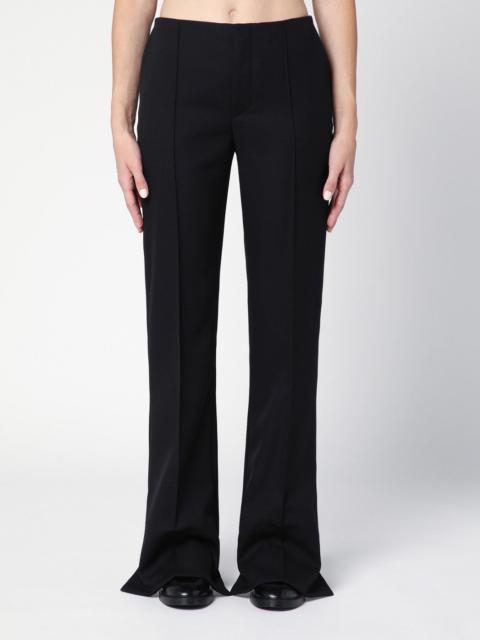 Chloé Black asymmetrical wool trousers