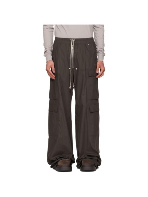 Rick Owens Gray Temple Cargobelas Cargo Pants