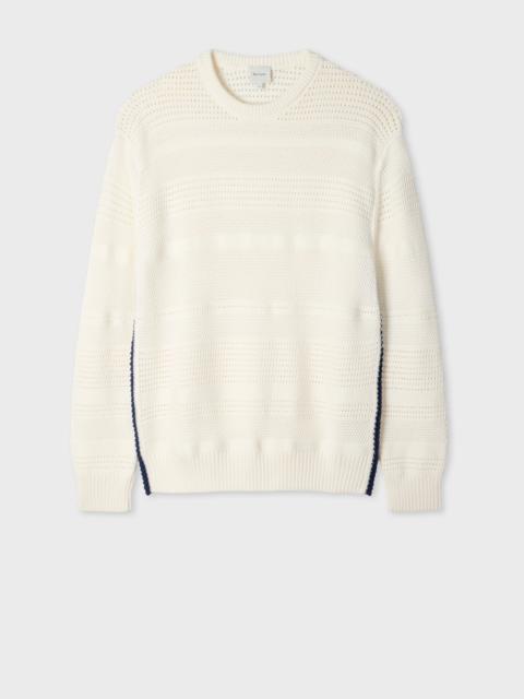 Paul Smith White Textured Cotton Sweater
