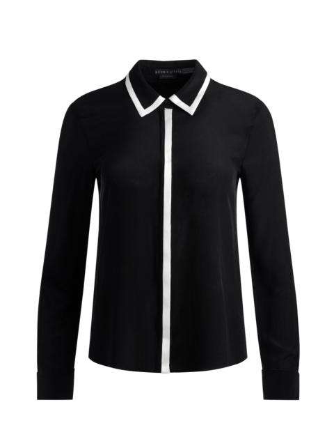 Alice + Olivia WILLA PLACKET TOP