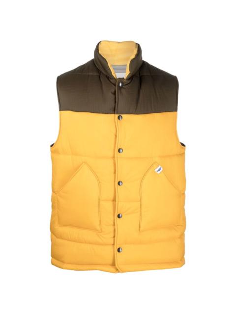 CONTRAST padded gilet