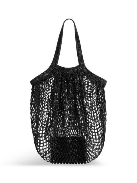 BALENCIAGA Women's 24/7 Large Bag With Rhinestones in Black