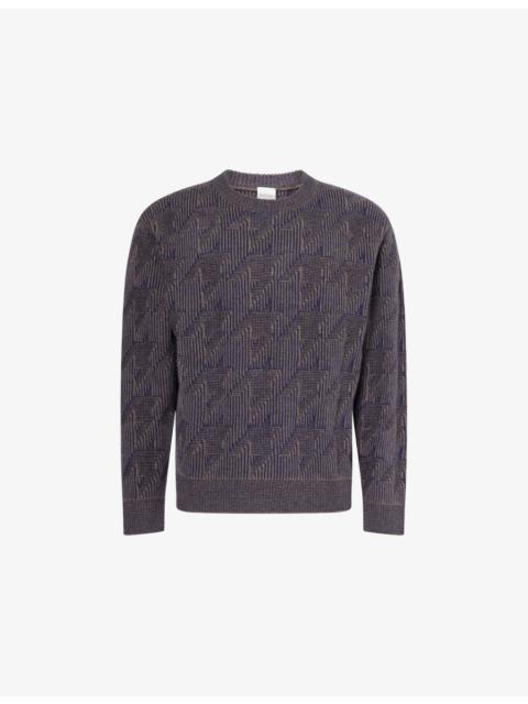 Paul Smith Jacquard-Pattern Crewneck Wool Jumper