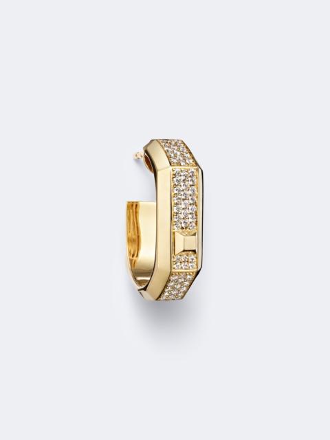 MESSIKA Moderniste 18kt gold single hoop earring with diamonds
