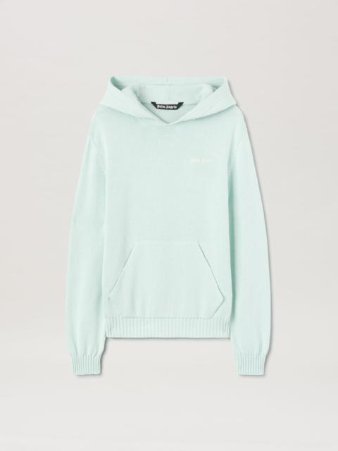 Palm Angels Logo Knit Hoodie
