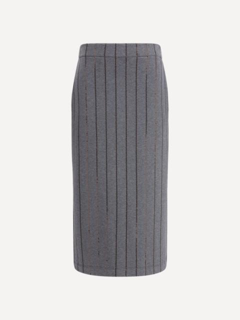 Brunello Cucinelli Embellished Midi Pencil Skirt