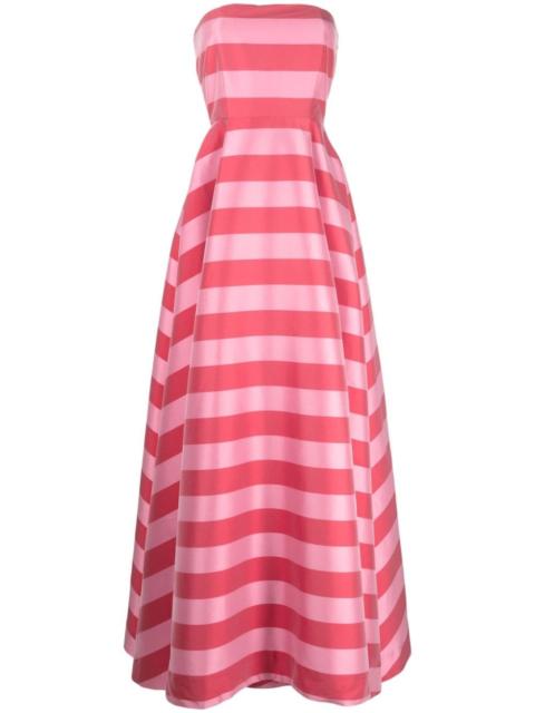 BERNADETTE Isa striped flared gown