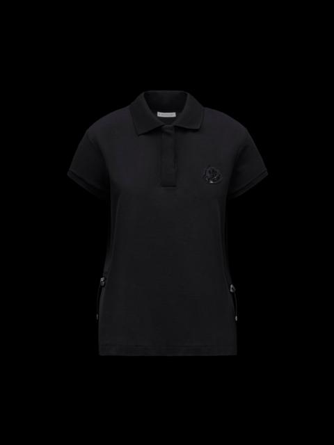 Moncler Logo Sequin-Embroidered Polo Shirt