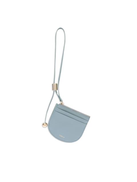 FURLA Laura leather strap cardholder