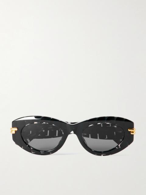 Bottega Veneta Oval-frame Acetate Sunglasses