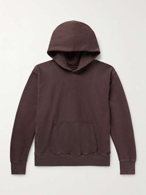 LES TIEN Garment-Dyed Cotton-Jersey Hoodie