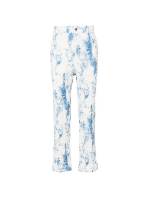 FENG CHEN WANG mid-rise tapered trousers