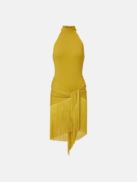 Taller Marmo Artemis fringed beach cover-up and swimsuit