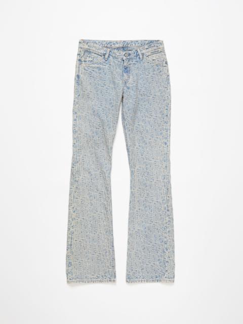 Acne Studios Slim fit jeans - 2005 Monogram - Blue/beige