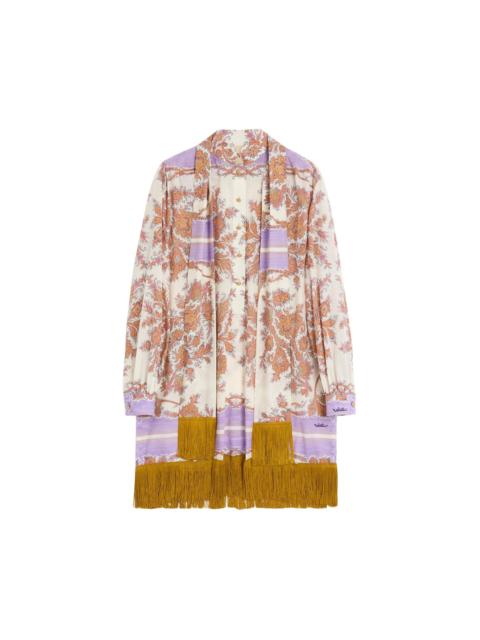Valentino paisley-print 미니 드레스