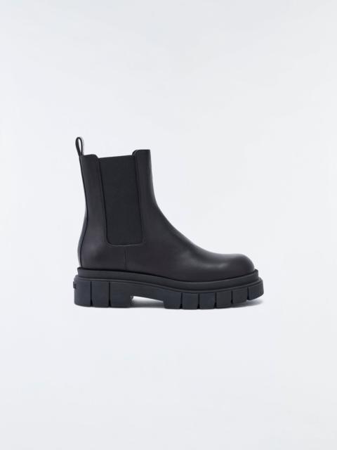MACKAGE STORM-U unlined lug sole (R) Leather Chelsea boot for women