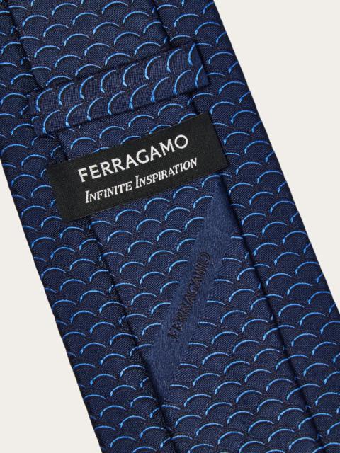 FERRAGAMO Archi print silk tie