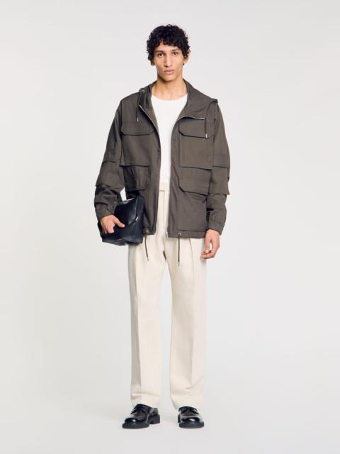 Sandro HOODED MILITARY PARKA