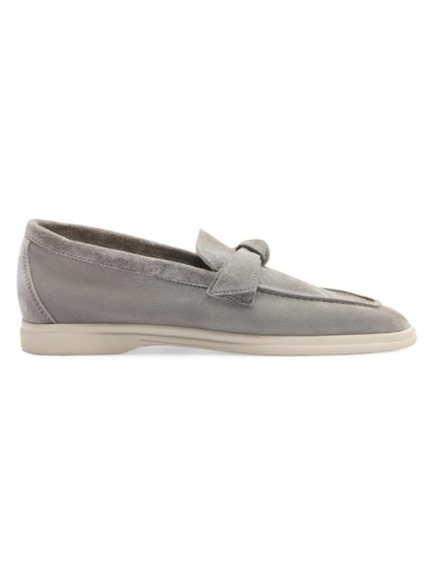 ALEXANDRE BIRMAN Women's Clarita Suede Loafers - Pumice