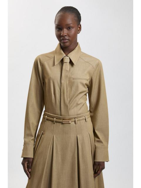 KAREN MILLEN Tailored Tie Neck Shirt
