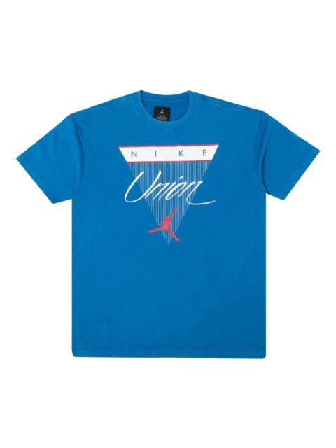 Air Jordan x Union NRG Vault Flight Triangle Tee 'Blue'