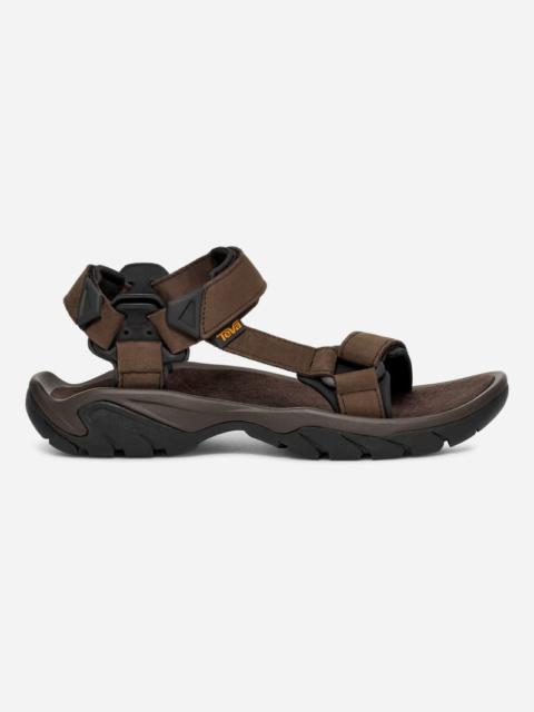 Teva Men's Terra Fi 5 Universal Leather Hiking Sandal in Brown