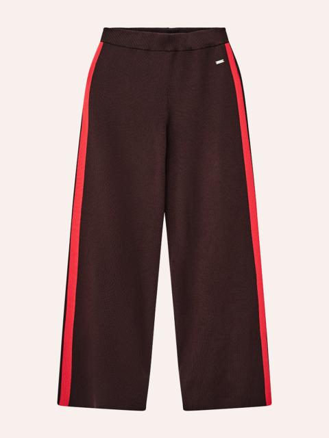 P.E NATION SOLAR KNIT PANT IN DARK PLUM