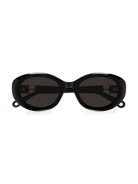 Chloé Women's 52MM Oval Sunglasses - Black
