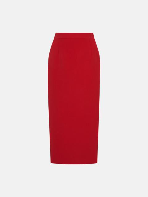 Alessandra Rich WOOL MIDI SKIRT