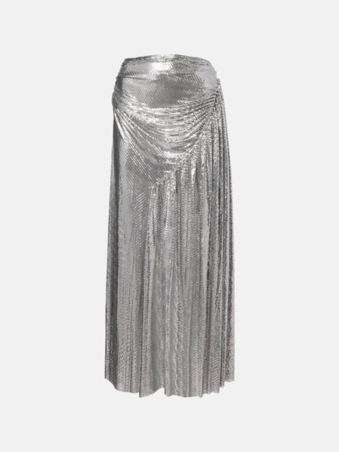 rabanne Chainmail draped maxi skirt