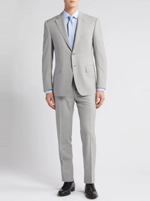 Canali Siena Regular Fit Solid Grey Wool Suit