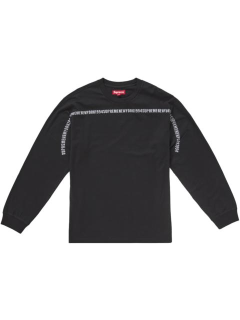 Supreme Supreme Arabic Mesh L/S Top Black | REVERSIBLE