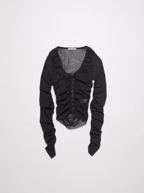 Acne Studios Mesh blouse - Anthracite grey