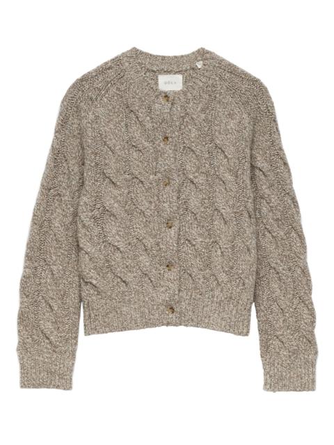 DÔEN PENROSE CABLE CARDIGAN