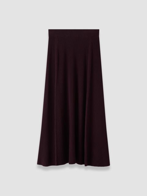 JOSEPH Hallie Merino Wool Rib Skirt