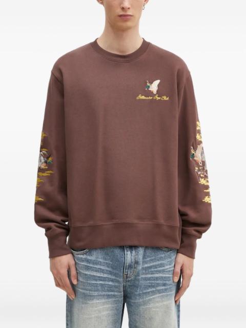BILLIONAIRE BOYS CLUB duck-embroidered crew-neck sweatshirt