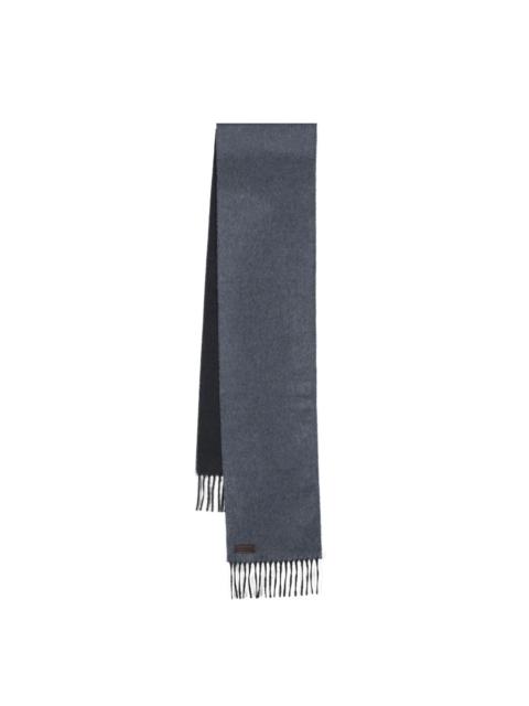Canali fringed-edge knit scarf