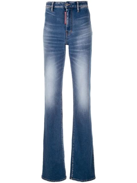 DSQUARED2 flared faded jeans