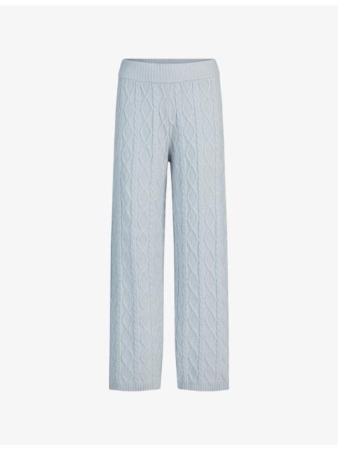 SKIMS Cable-Knit Straight Leg Trousers